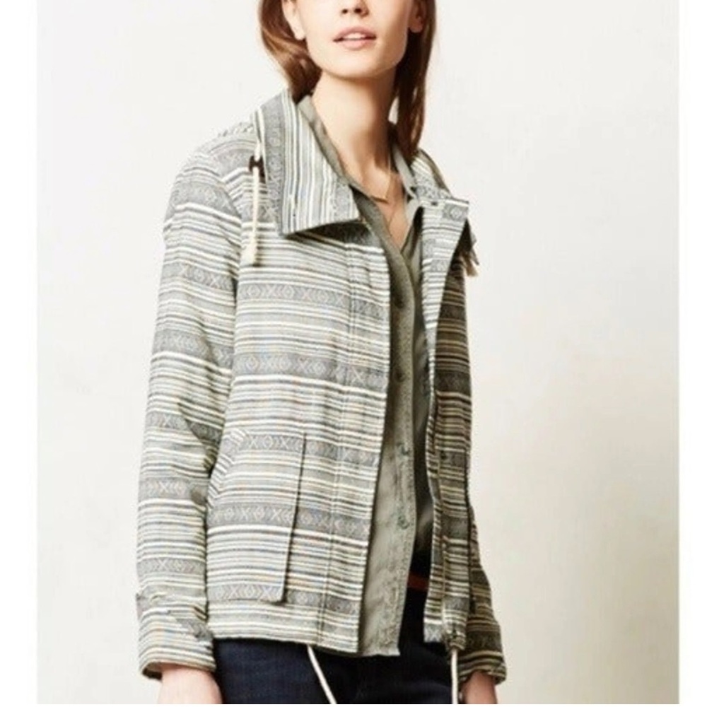 Capulet Aztec Print Hooded Parka Jacket